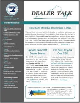 A photocopy of the DealerTalk newsletter